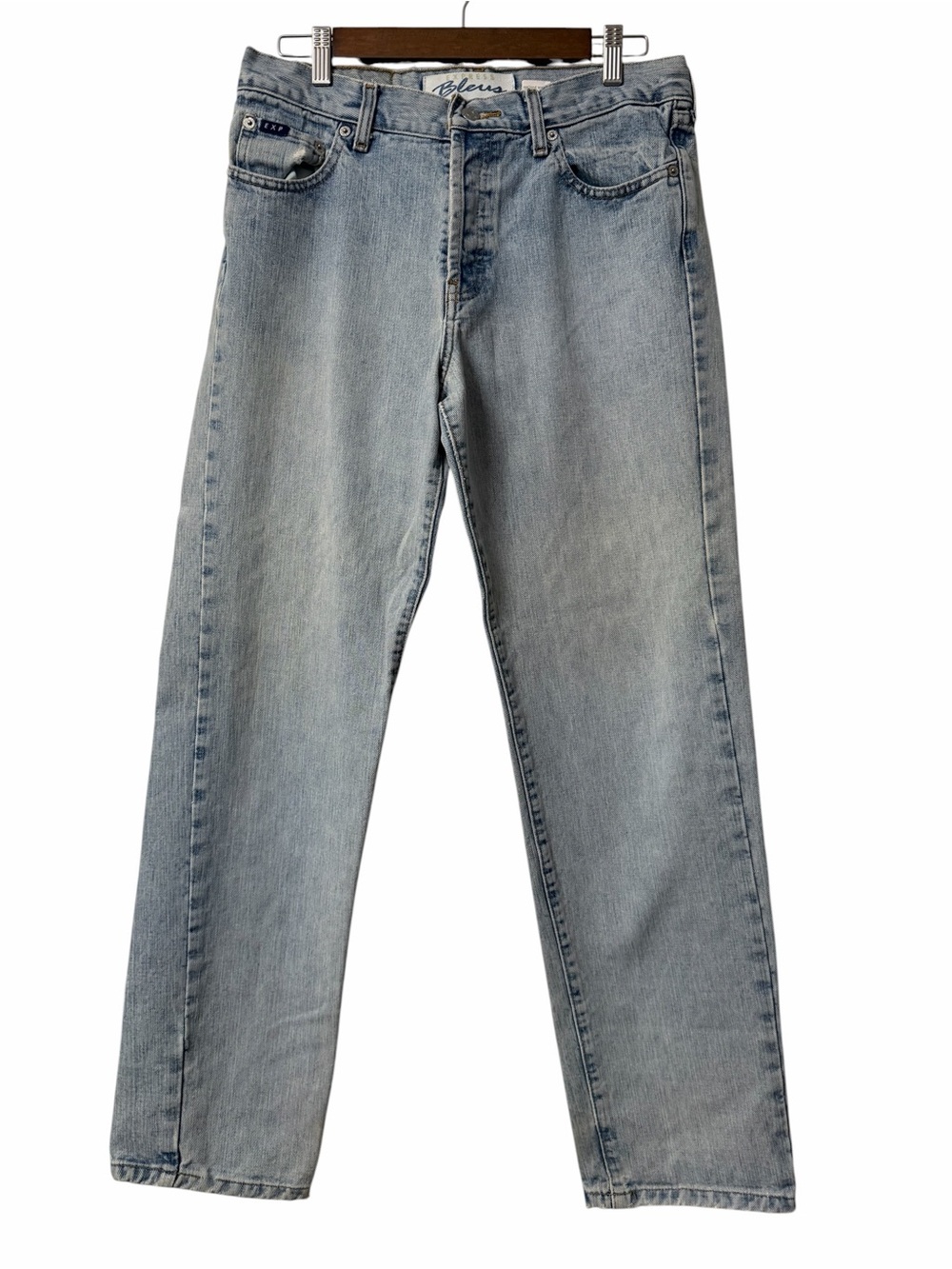 Vintage Express Bleus Light Wash Straight Lwg Denim Y2K